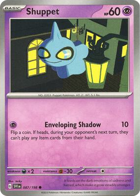 Shuppet card from SV01: Scarlet & Violet Base Set