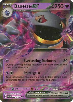 Banette ex - 088/198 card from SV01: Scarlet & Violet Base Set