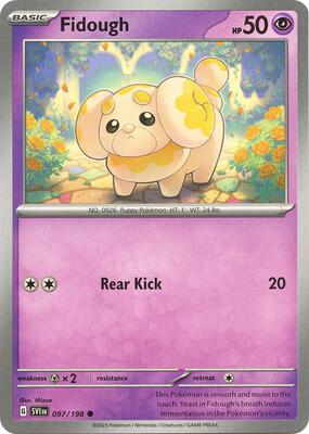 Fidough - 097/198 card from SV01: Scarlet & Violet Base Set
