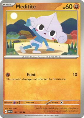 Meditite - 110/198 card from SV01: Scarlet & Violet Base Set