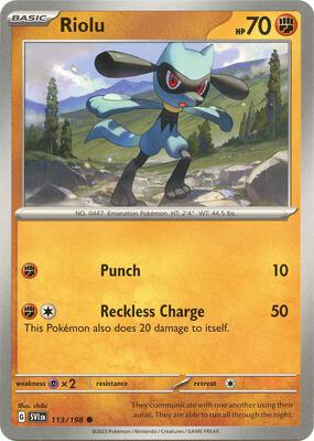 Riolu - 113/198 card from SV01: Scarlet & Violet Base Set