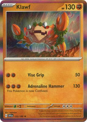 Klawf - 122/198 card from SV01: Scarlet & Violet Base Set