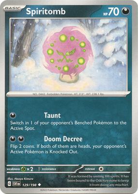 Spiritomb card from SV01: Scarlet & Violet Base Set