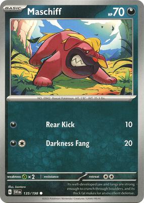 Maschiff - 135/198 card from SV01: Scarlet & Violet Base Set