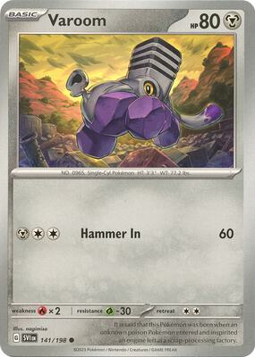Varoom - 141/198 card from SV01: Scarlet & Violet Base Set