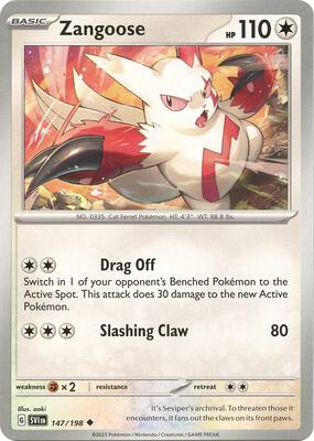 Zangoose - 147/198 card from SV01: Scarlet & Violet Base Set