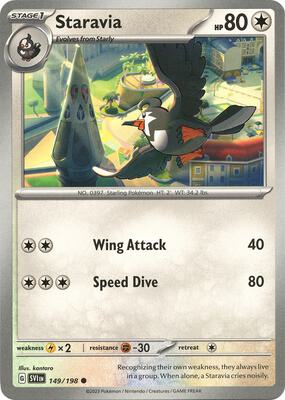 Staravia card from SV01: Scarlet & Violet Base Set