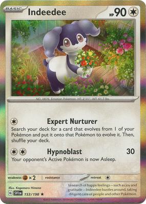 Indeedee card from SV01: Scarlet & Violet Base Set