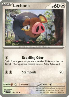 Lechonk - 154/198 card from SV01: Scarlet & Violet Base Set
