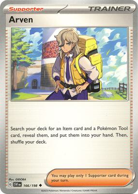 Arven - 166/198 card from SV01: Scarlet & Violet Base Set