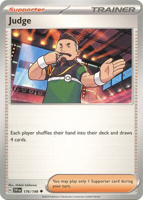 Judge card from SV01: Scarlet & Violet Base Set