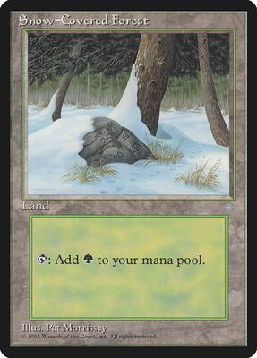 Snow-Covered Forest card from Ice Age