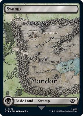 Swamp (0277) card from Universes Beyond: The Lord of the Rings: Tales of Middle-earth