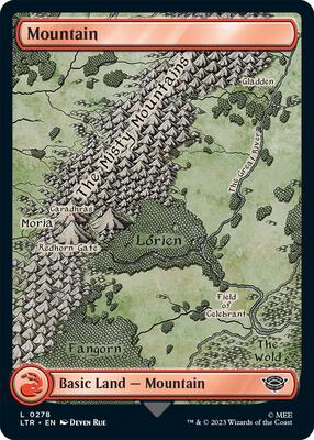 Mountain (0278) card from Universes Beyond: The Lord of the Rings: Tales of Middle-earth