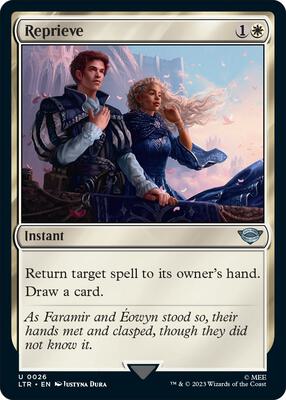 Reprieve card from Universes Beyond: The Lord of the Rings: Tales of Middle-earth