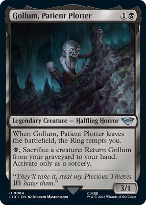 Gollum, Patient Plotter card from Universes Beyond: The Lord of the Rings: Tales of Middle-earth