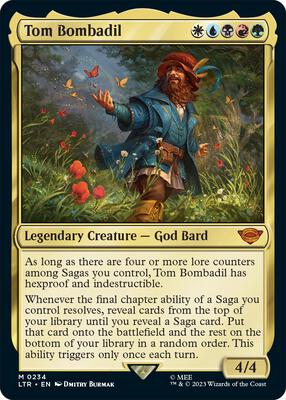 Tom Bombadil card from Universes Beyond: The Lord of the Rings: Tales of Middle-earth
