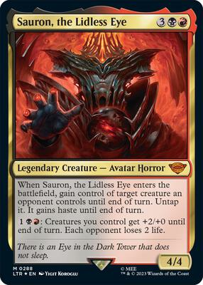 Sauron, the Lidless Eye card from Universes Beyond: The Lord of the Rings: Tales of Middle-earth