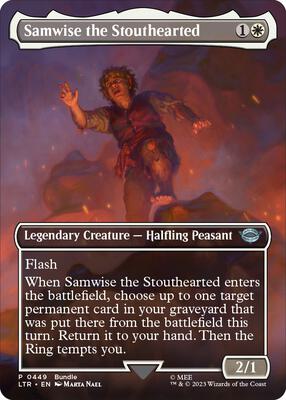 Samwise the Stouthearted (Borderless) (LTR Bundle) card from Unique and Miscellaneous Promos