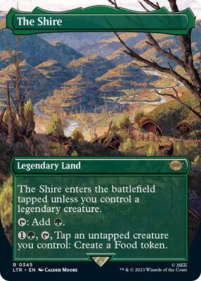 The Shire (Borderless) card from Universes Beyond: The Lord of the Rings: Tales of Middle-earth