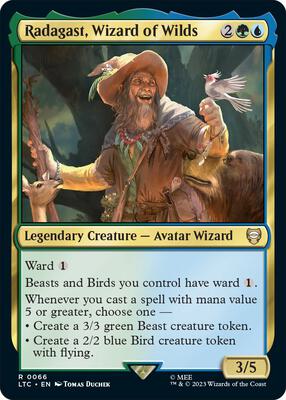 Radagast, Wizard of Wilds card from Commander: The Lord of the Rings: Tales of Middle-earth