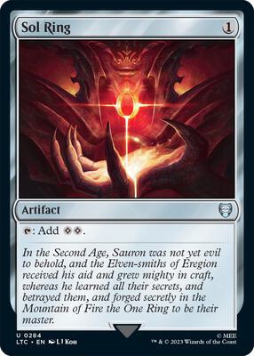 Sol Ring card from Commander: The Lord of the Rings: Tales of Middle-earth
