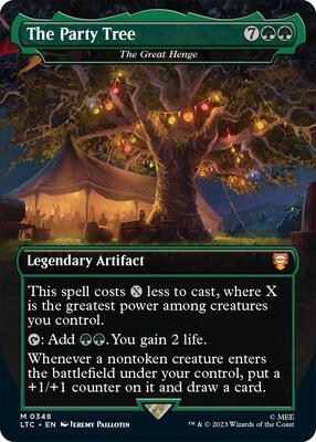 The Party Tree - The Great Henge (Borderless) card from Commander: The Lord of the Rings: Tales of Middle-earth