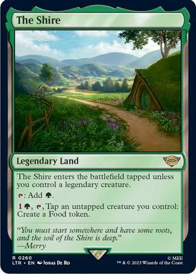 The Shire card from Universes Beyond: The Lord of the Rings: Tales of Middle-earth