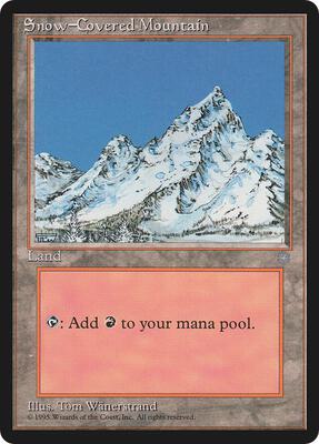 Snow-Covered Mountain card from Ice Age
