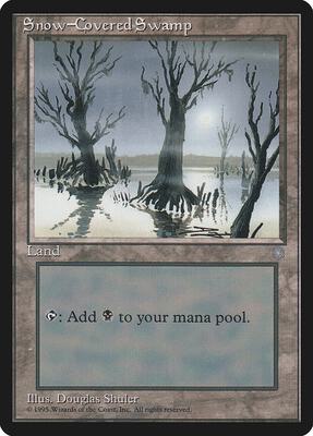 Snow-Covered Swamp card from Ice Age
