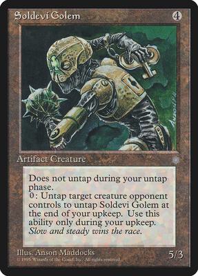 Soldevi Golem card from Ice Age