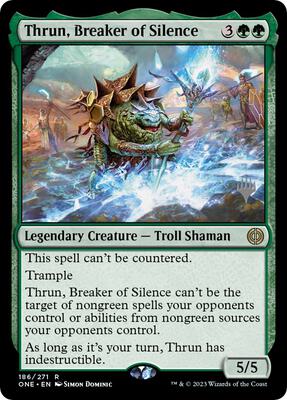 Thrun, Breaker of Silence card from Promo Pack: Phyrexia: All Will Be One