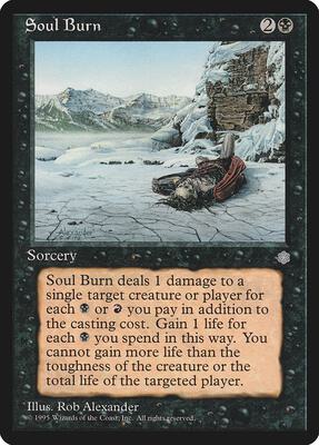 Soul Burn card from Ice Age
