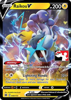 Raikou V - 048/172 card from Prize Pack Series Cards