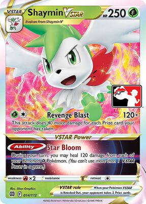 Shaymin VSTAR - 014/172 card from Prize Pack Series Cards