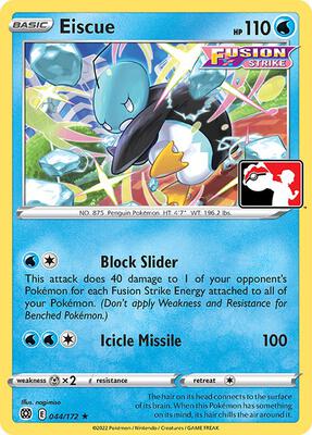 Eiscue - 044/172 card from Prize Pack Series Cards