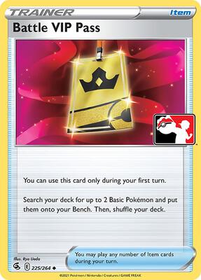 Battle VIP Pass - 225/264 card from Prize Pack Series Cards