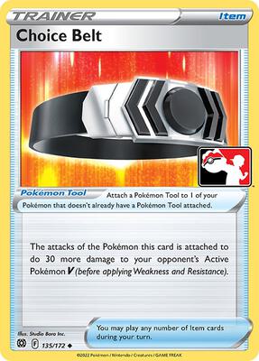 Choice Belt - 135/172 card from Prize Pack Series Cards