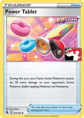 Power Tablet - 236/264 card from Prize Pack Series Cards