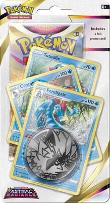 Astral Radiance Premium Checklane Blister [Feraligatr] card from SWSH10: Astral Radiance