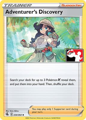 Adventurer's Discovery - 224/264 card from Prize Pack Series Cards