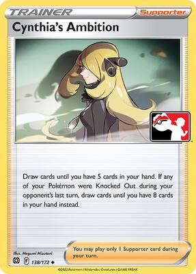 Cynthia's Ambition - 138/172 card from Prize Pack Series Cards