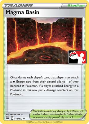 Magma Basin - 144/172 card from Prize Pack Series Cards