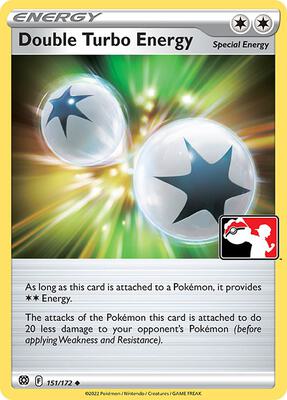 Double Turbo Energy - 151/172 card from Prize Pack Series Cards