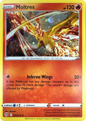 Moltres (Cosmos Holo) card from Miscellaneous Cards & Products