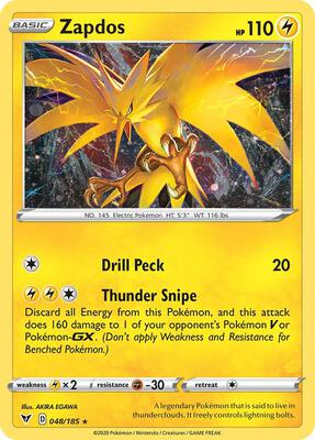 Zapdos (Cosmos Holo) card from Miscellaneous Cards & Products