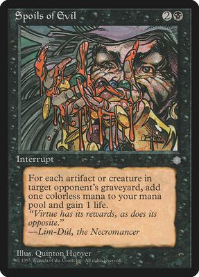 Spoils of Evil card from Ice Age