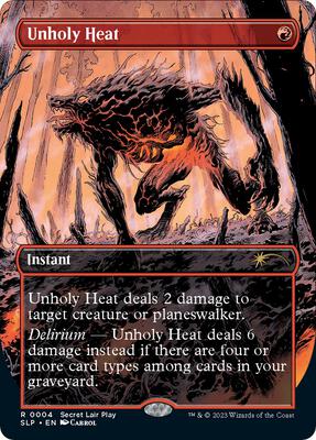 Unholy Heat card from Secret Lair Showdown