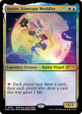Kwain, Itinerant Meddler (Year of the Rabbit 2023) card from Unique and Miscellaneous Promos