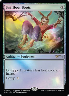 Swiftfoot Boots (Year of the Rabbit 2023) card from Unique and Miscellaneous Promos